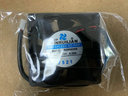 new XINRUILIAN RDH6020S 12V 0.25A 60*60*20MM 2-wire 6CM cooling fan