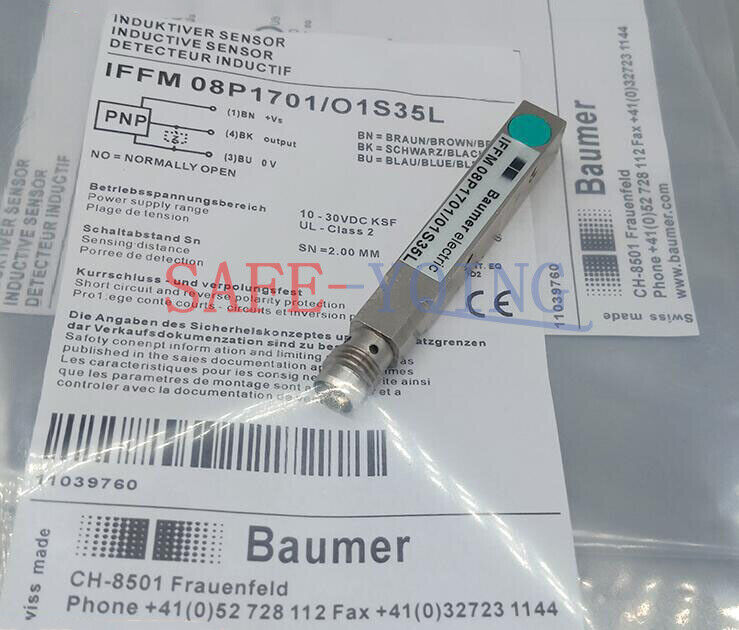 new IFFM08P1701/O1S35L Baumer IFFM 08P1701/O1S35L IFFM 08P1701 O1S35L Sensors - BAUMER