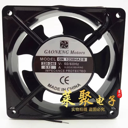GAONENG GN1238HA2B 12038 220-240V 0.12A 12CM Metal Cooling Fan