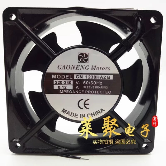 GAONENG GN1238HA2B 12038 220-240V 0.12A 12CM Metal Cooling Fan