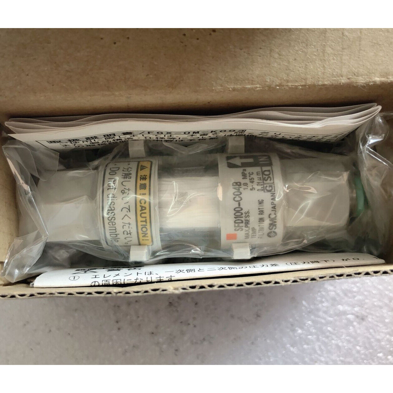 New ONE SMC SFD100-C04B Vacuum Filter with model SFD100-C04B - ONE SMC