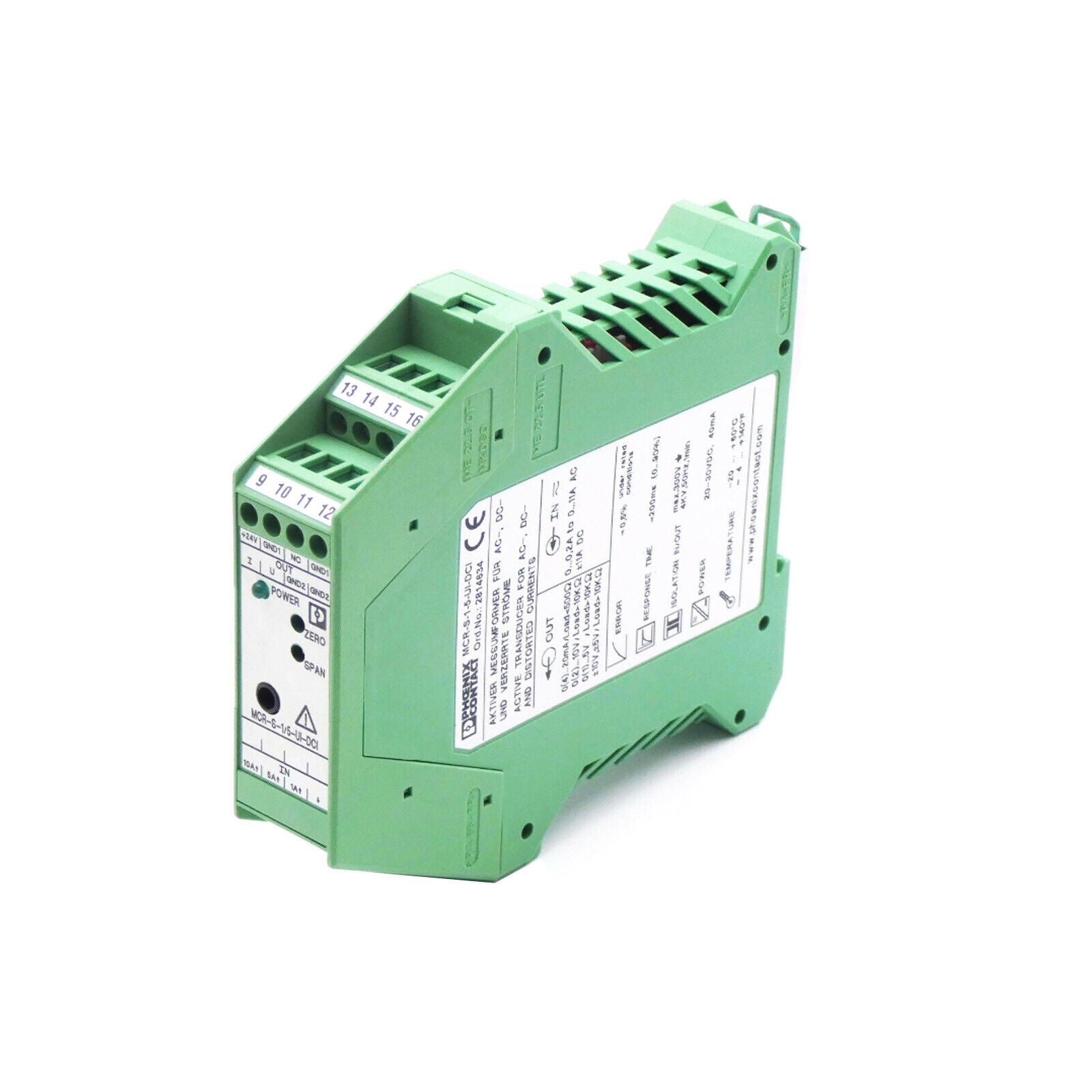 PHOENIX Current Transmitter MCR-S-1-5-UI-DCI 2814634 - PHOENIX