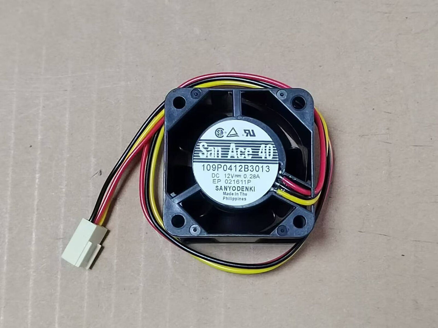 SANYO DENKI 109P0412B3013 12V 0.28A Silent Cooling Fan - SANYO DENKI