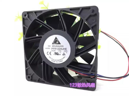 Delta PFR1224UHE 12038 24V 1.75A 12CM 3-Wire Inverter Cooling Fan