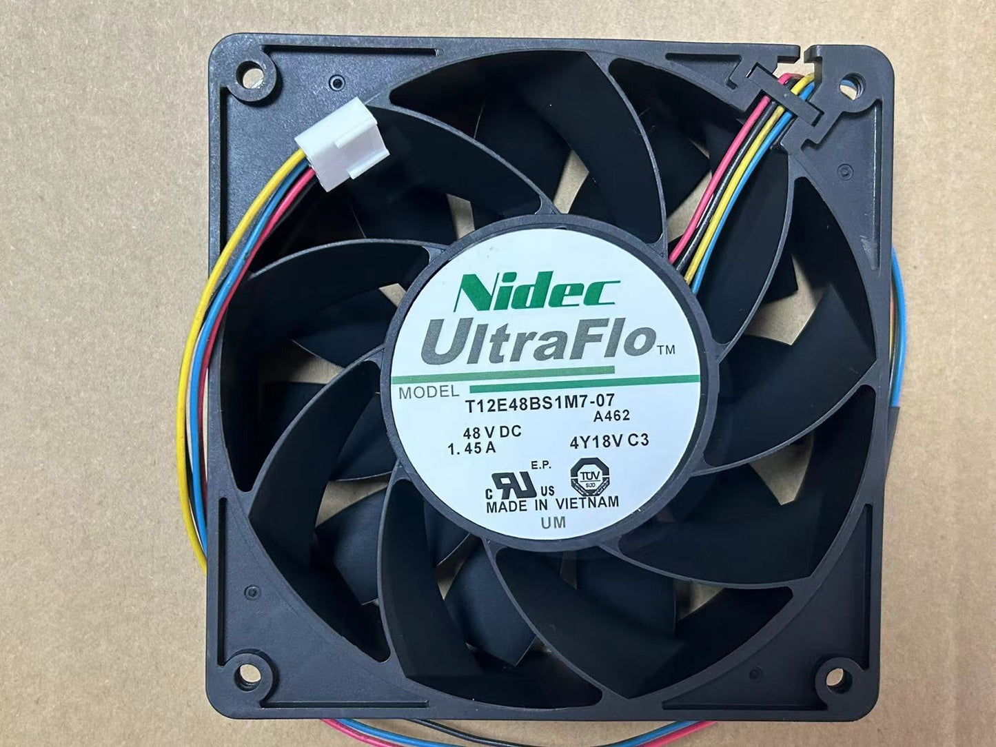 new NIDEC T12E48BS1M7-07 48VDC 1.45A 4wire fan