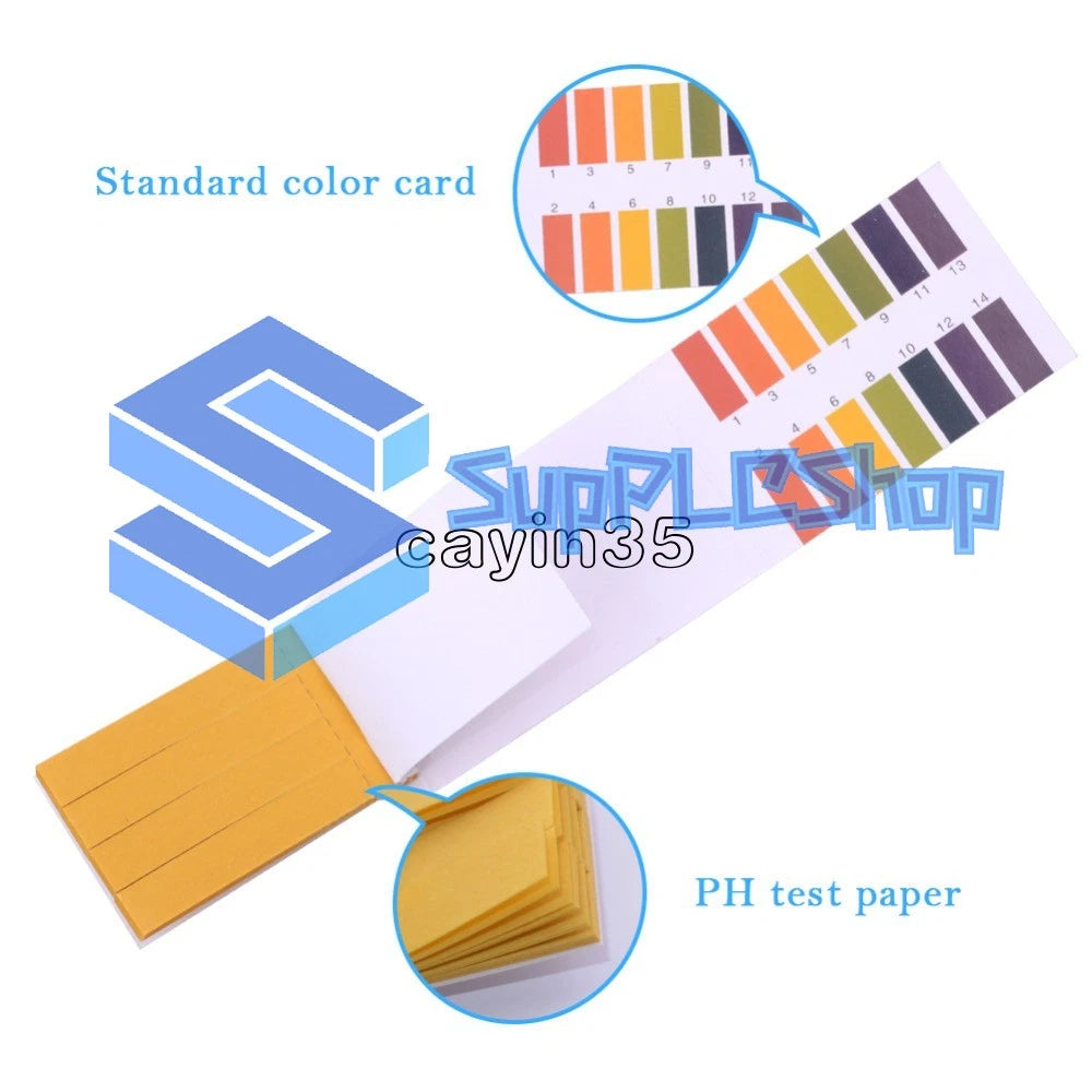 80Pcs PH Indicator Test Strips 1-14 Laboratory Paper Litmus Tester Urine Saliva