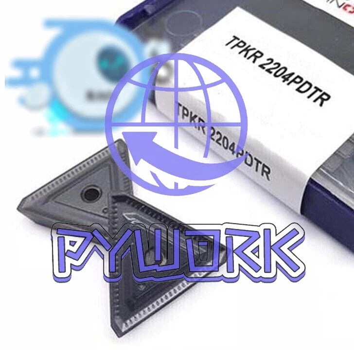 10Pcs CNC Lathe Turning Tools TPKR2204 NN LT30 CNC Carbide Turning Inserts TPKR