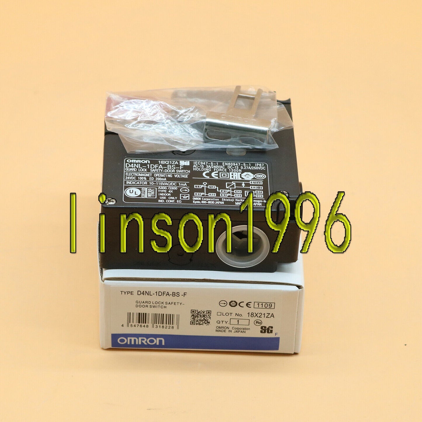 Omron Safety Door Switches D4NL-1DFA-BS-F - OMRON