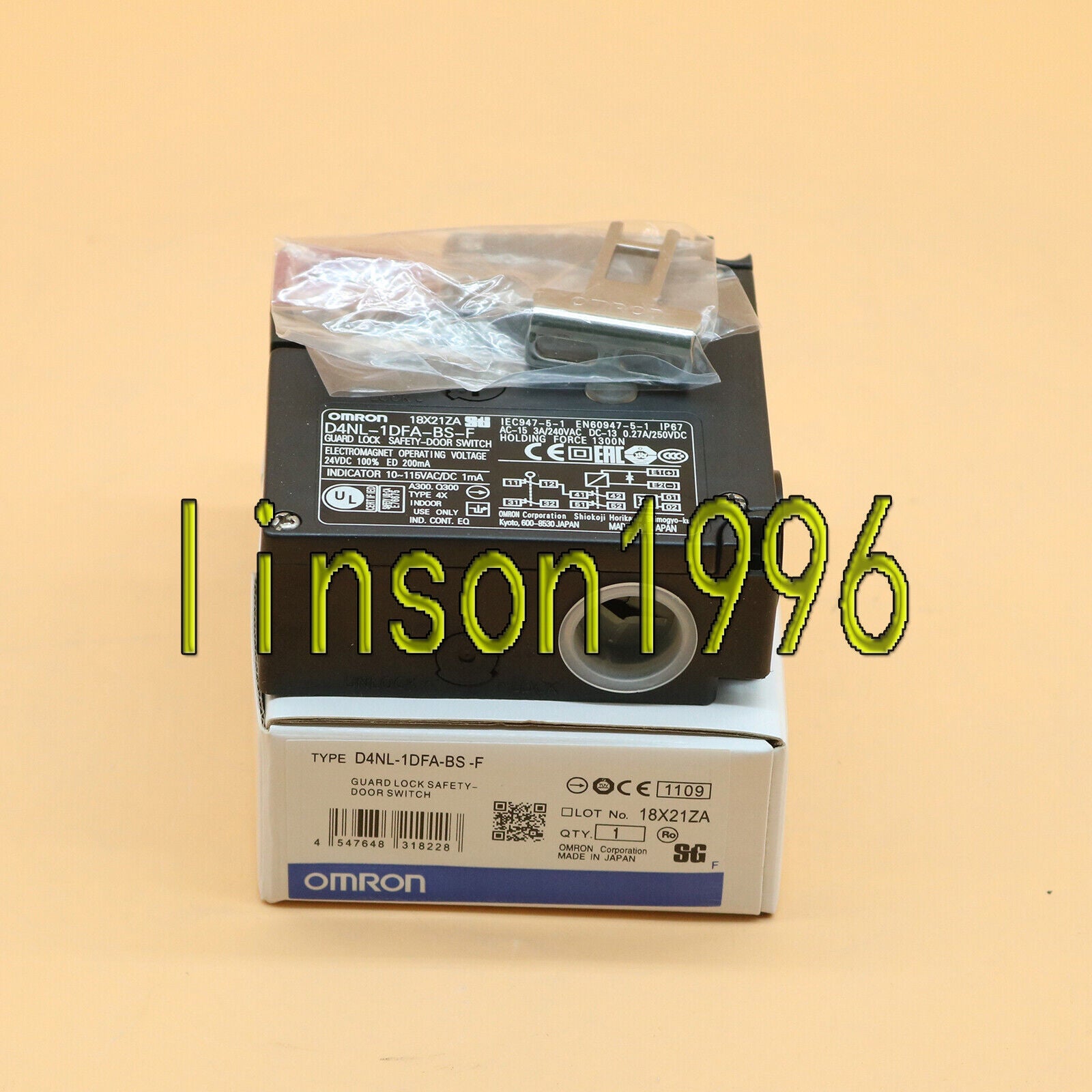 Omron Safety Door Switches D4NL-1DFA-BS-F - OMRON