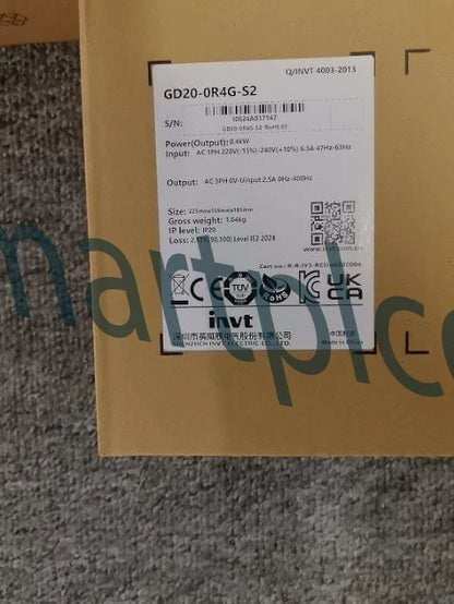 1PCS Spot Goods FOR INVT Inverter GD20-0R4G-S2 220V/0.4KW Fast shipping