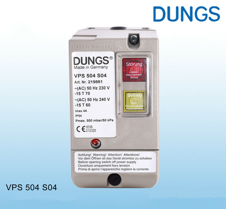 new DUNGS VPS 504 S04 Gas Valve Leak Detection Equipment VPS504S04 230V 50HZ - DUNGS