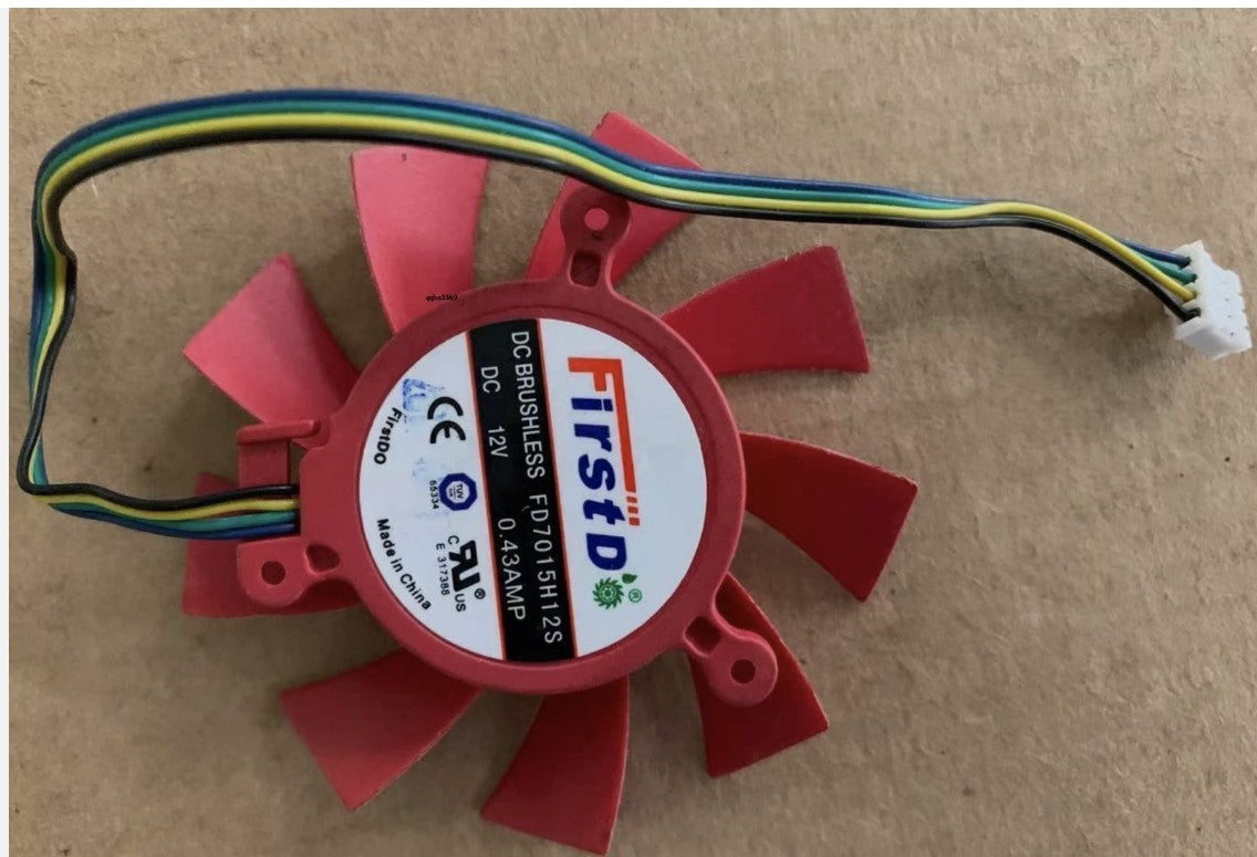 65mm ATI AMD Radeon Video Card Fan 39mm 4Pin FD7015H12S 12V 0.43A