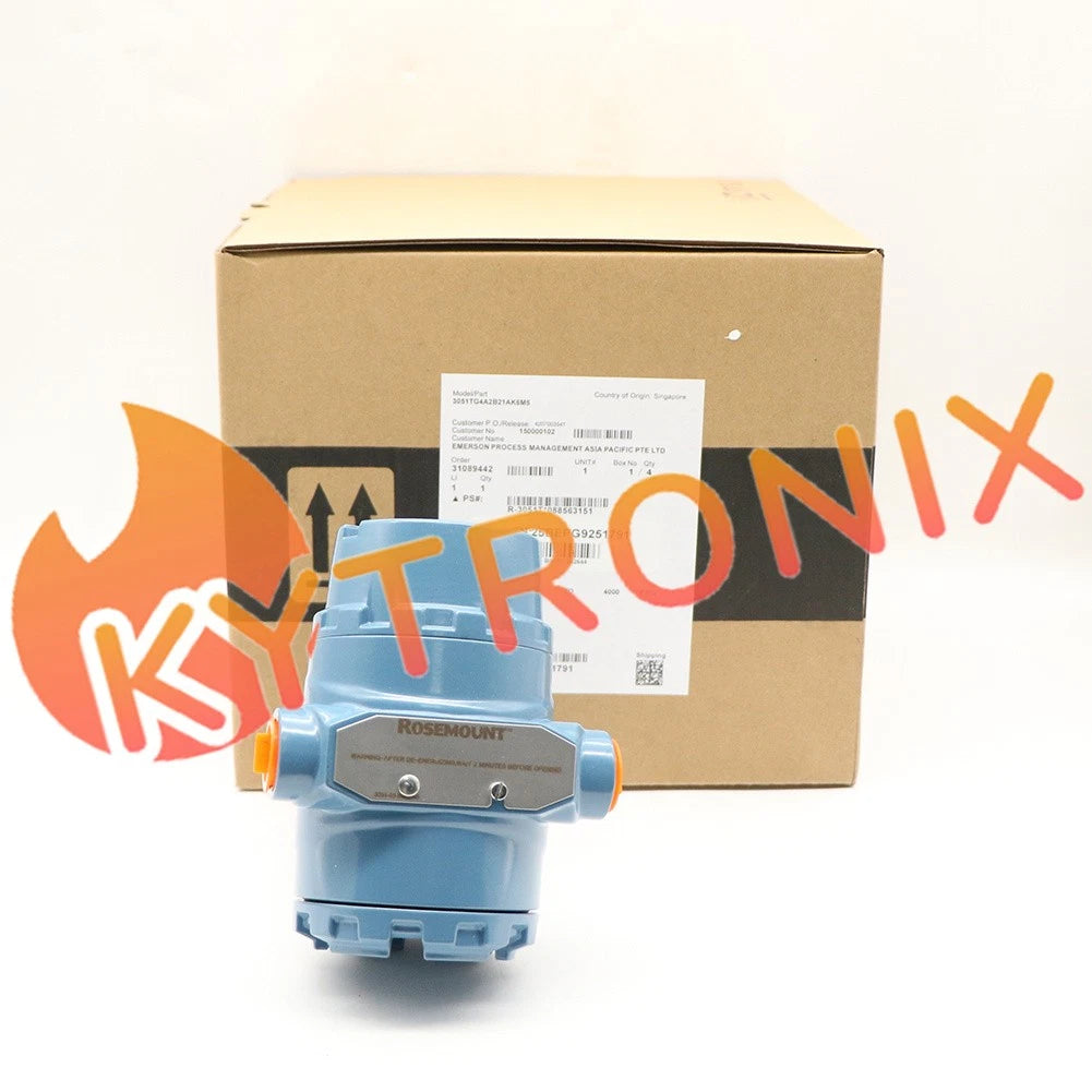 3051TG4A2B21AK6M5 Rosemount PRESSURE TRANSMITTER 1PCS