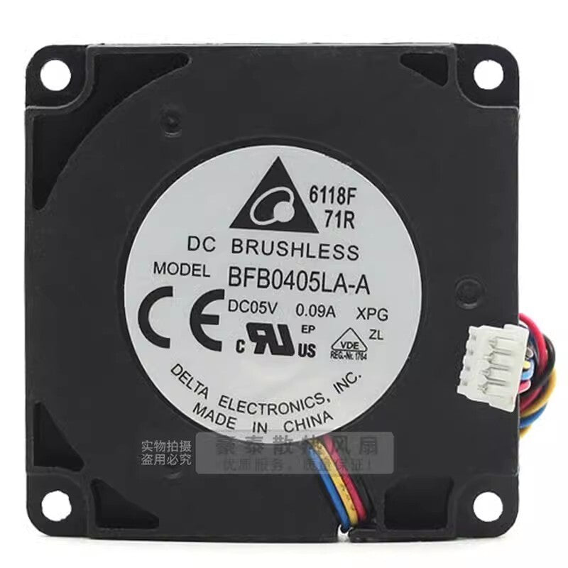 Delta BFB0405LA-A DC5V 0.09A 40*40*10MM 4-Pin Turbo Cooling Fan
