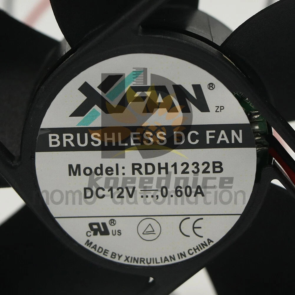RDH1232B 12032 12V 0.60A 12CM 2-Wire Dual Ball Cooling Fan 1PCS #MO
