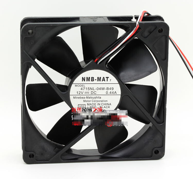 1pcs NMB 4715NL-04W-B49 12025 0.44A 12CM 12V chassis cooling fan