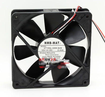 1pcs NMB 4715NL-04W-B49 12025 0.44A 12CM 12V chassis cooling fan