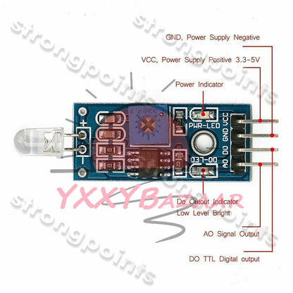 1PCS for LM393 light Sensor Module 3.3-5V input light Sensor for Arduino