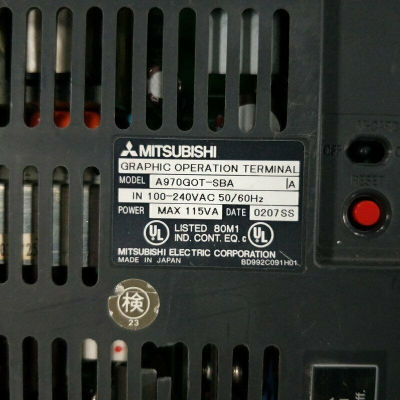 Mitsubishi A970GOT-SBA Manual Focus Lens with Touchscreen, Tested Good Condition - MITSUBISHI