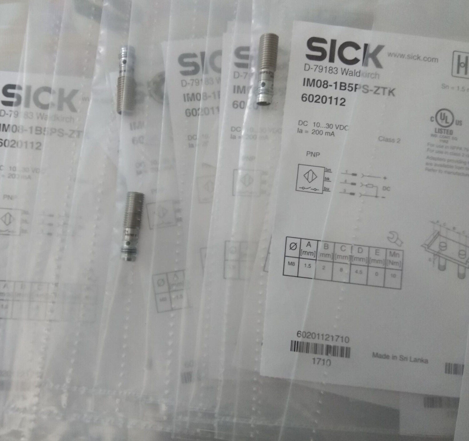 ONE SICK Proximity Switch Sensor IM08-1B5PS-ZTK - ONE SICK