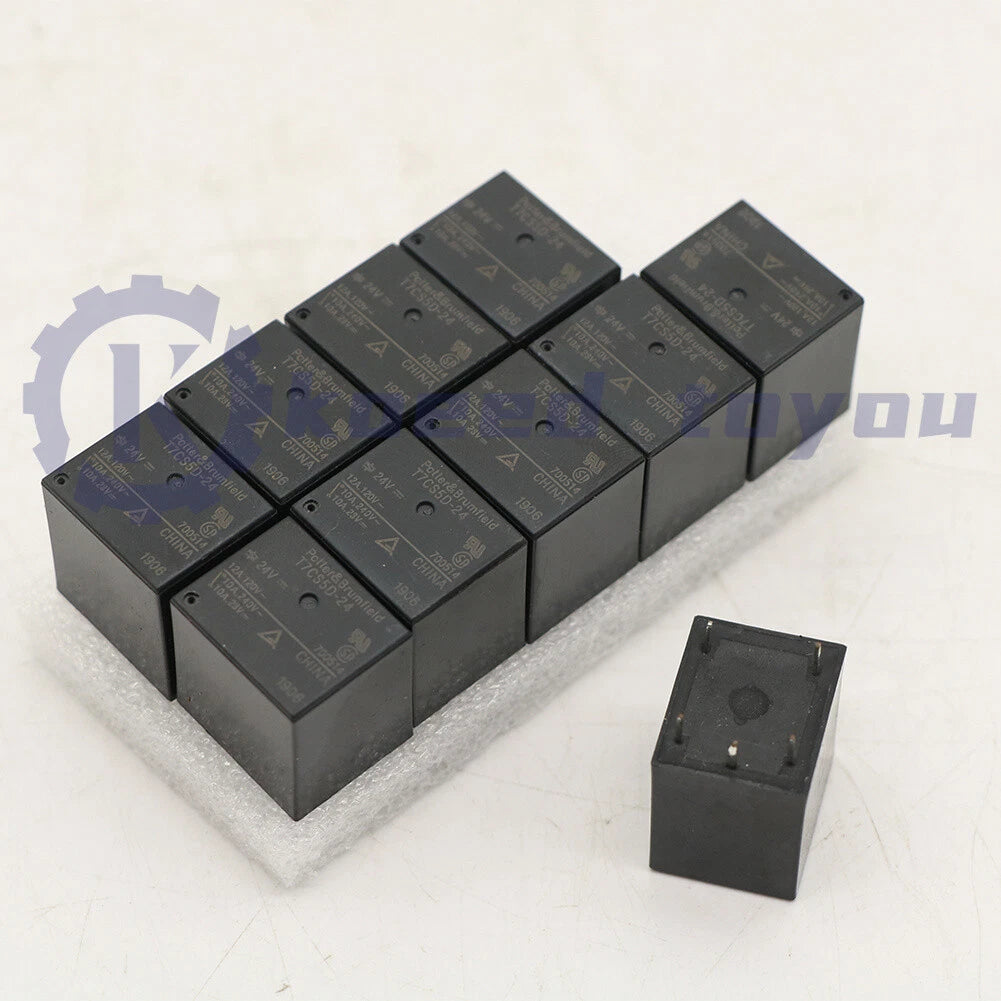 10PCS T7CS5D-24 For TE Relay 24V 10A 5PIN US