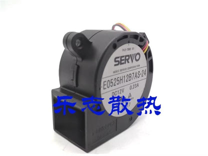 SERVO Servo E0525H12B7AS-24 5025 DC12V 0.23A 3-Wire Turbo Cooling Fan