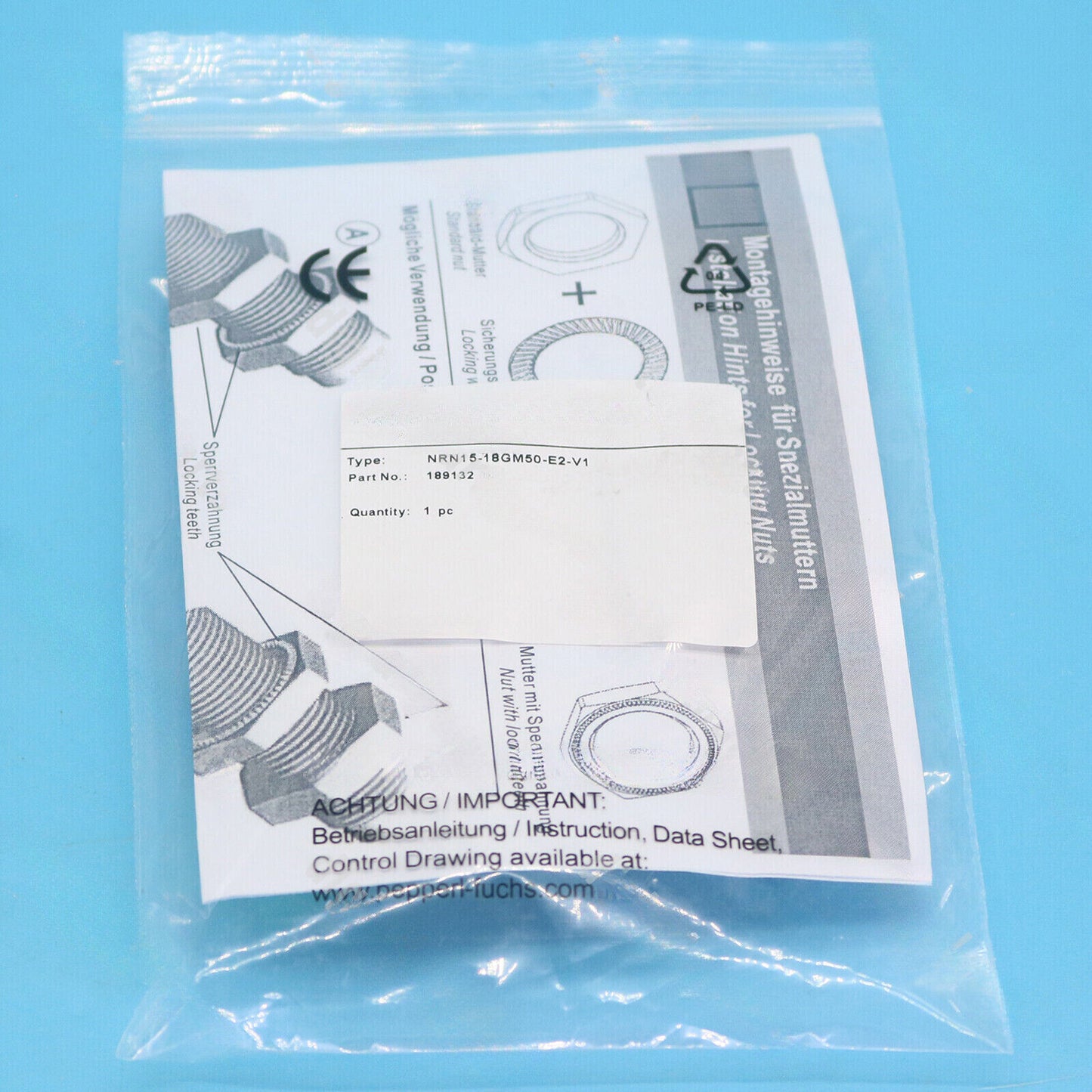 new 1Pcs For Pepperl+Fuchs NRN15-18GM50-E2-V1 Inductiver Sensor - PEPPERL+FUCHS