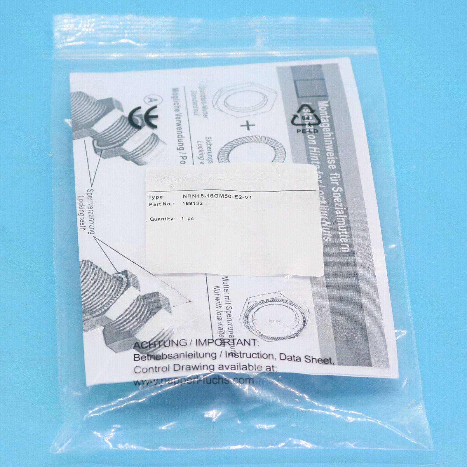 new 1Pcs For Pepperl+Fuchs NRN15-18GM50-E2-V1 Inductiver Sensor - PEPPERL+FUCHS