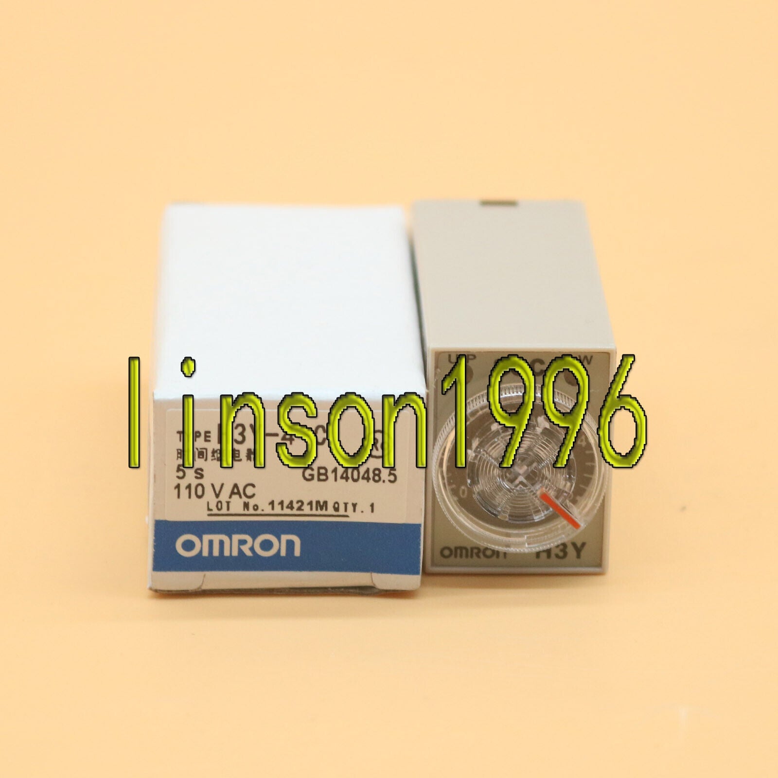 OMRON H3Y-4-C Timer 110VDC 5S in box - OMRON