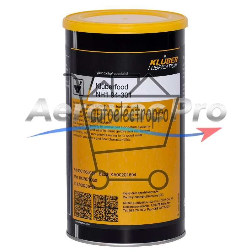 KLUBER Lubrication Kluberfood NH1 94-301 Grease 1Kg SAFE RELIABLE
