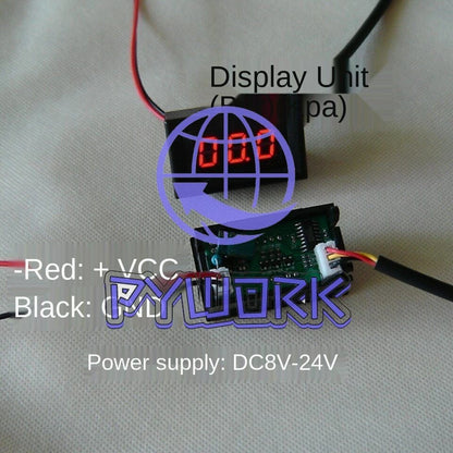 Small panel mounting Pressure gauge Accu pneumatic shock digital pressure gauge
