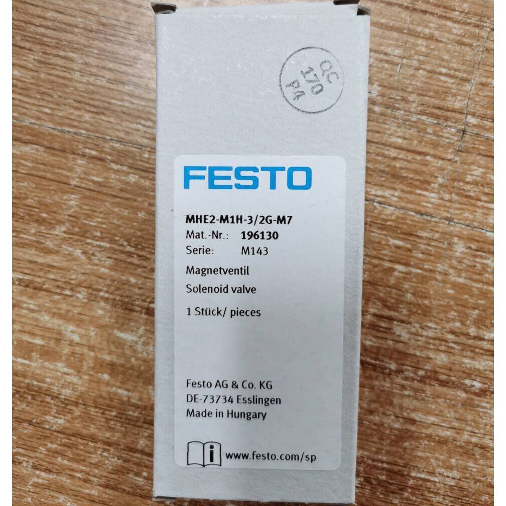 Festo 196130 Solenoid Valve MHE2-M1H-3/2G-M7 - FESTO