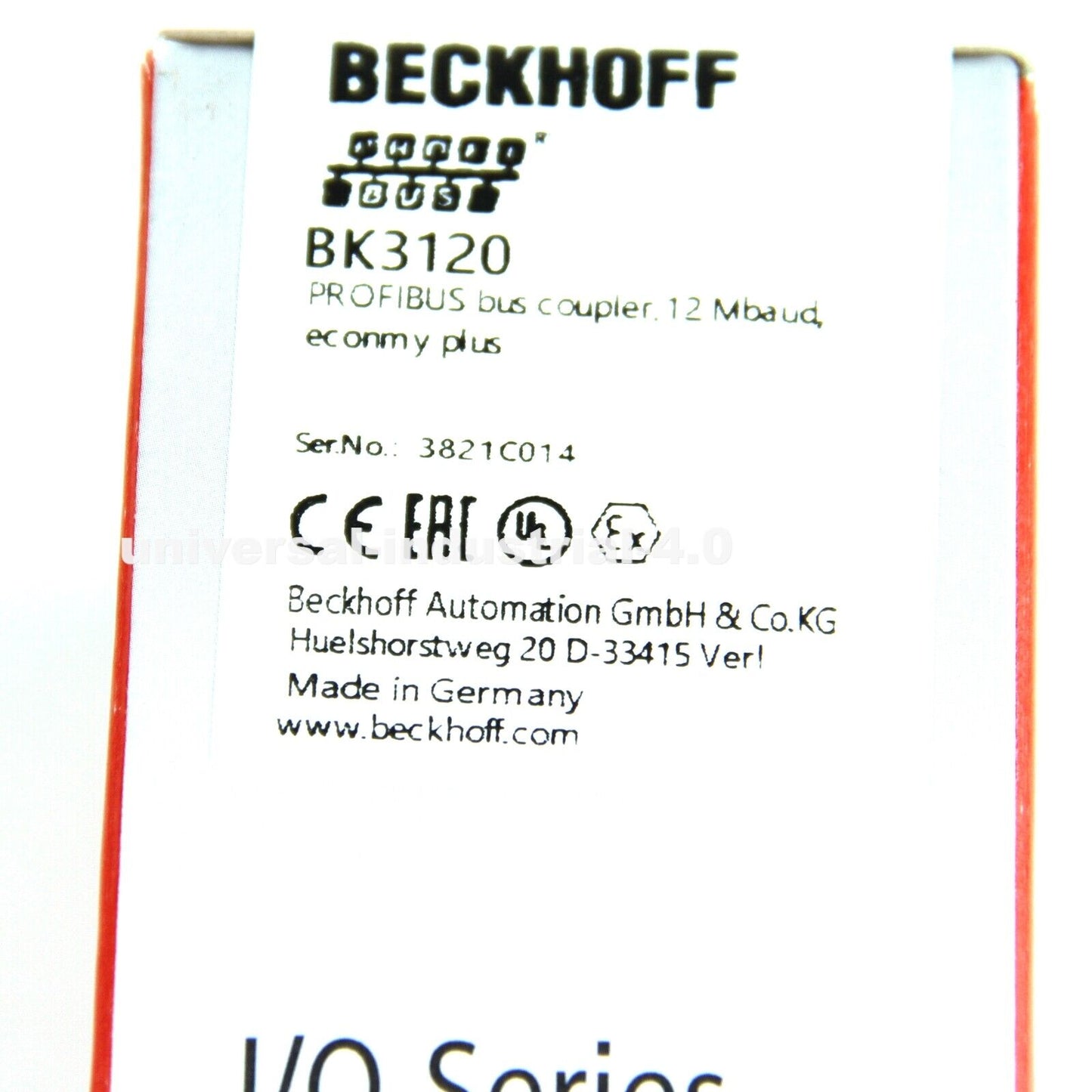 Beckhoff BK3120 Profibus Coupler BK 3120 with English specifications and features - BECKHOFF