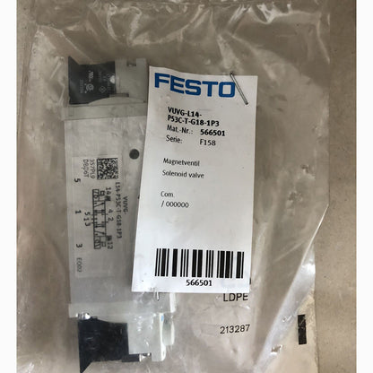 Festo VUVG-L14-P53C-T-G18-1P3 566501 Solenoid Valve  One VUVGL14P53CTG181P3