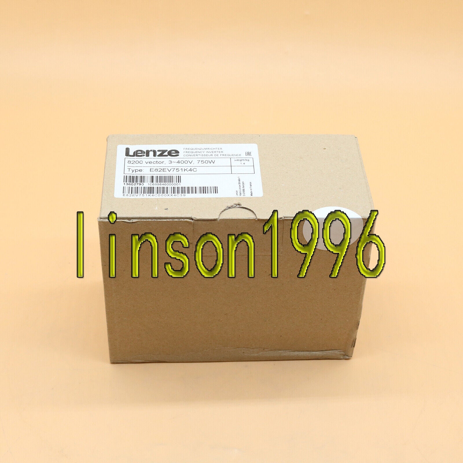 1PC LENZE E82EV751K4C 3PH 0.75kW 0-400V PLC Driver - LENZE