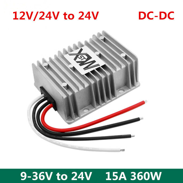 new 9-36V to 24V 15A 360W waterproof regulator module 12V/24V to 24V DC-DC - VENDOR NAME