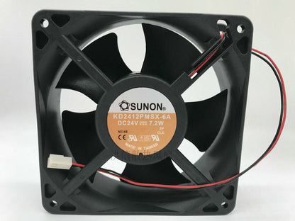 SUNON KD2412PMSX-6A DC24V 7.2W 12038 12CM 2-wire inverter fan