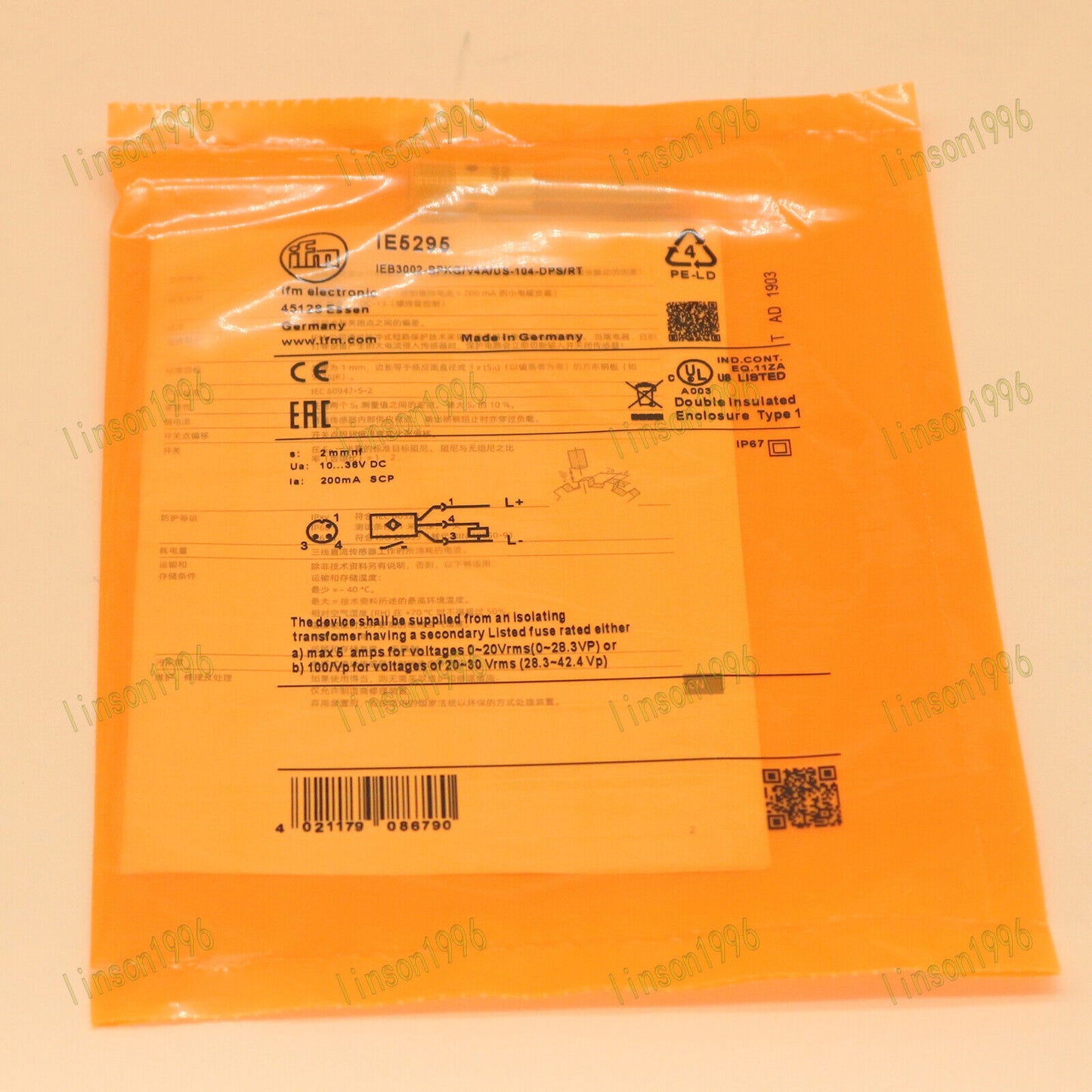 IFM IE5295 Proximity Switch - IFM