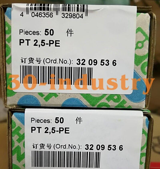 50PCS Box NEW Ground Terminal for PHOENIX PT 2.5-PE - 3209536 - PHOENIX