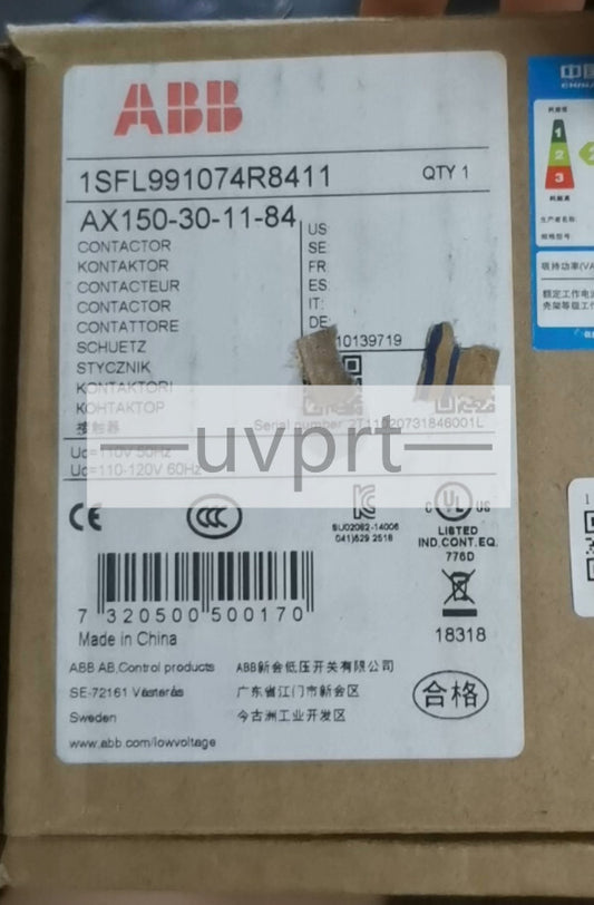 ABB AX150-30-11-84 Contactor AC 110V 1SFL991074R8411 Free Ship