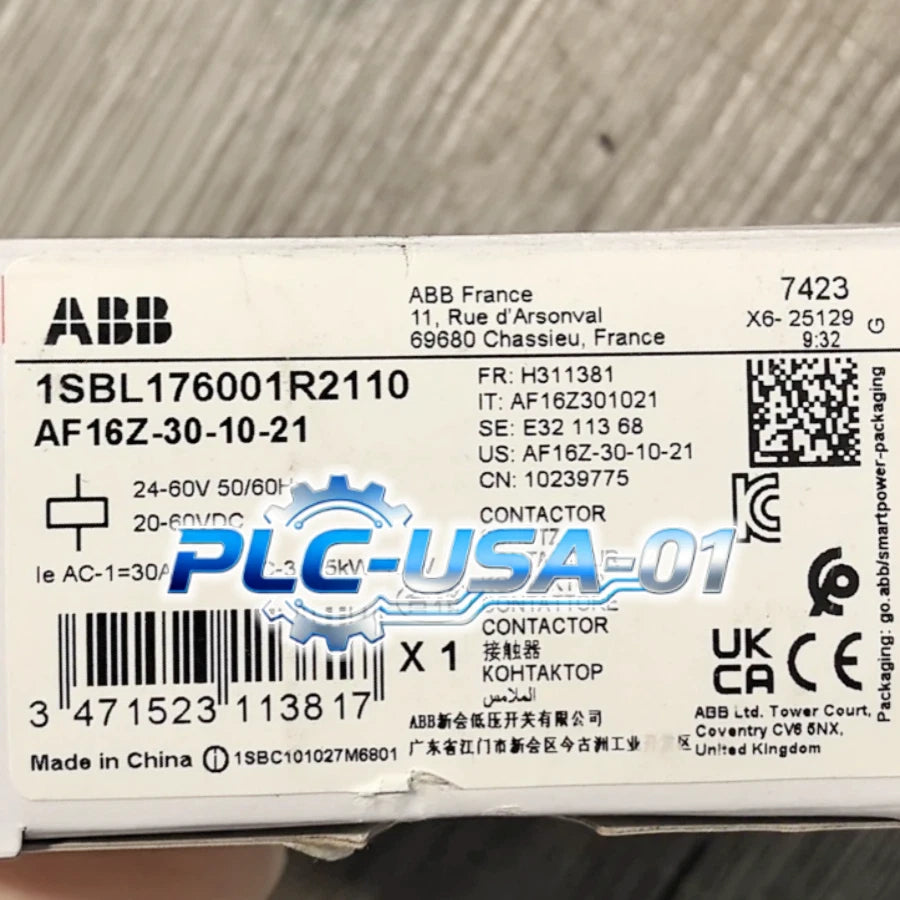 1PCS ABB AF16Z-30-10-21 Contactor AF16Z-30-10-21 Fast delivery
