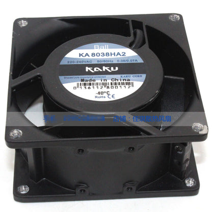 1pcs  KAKU KA8038HA2 220V 0.07A / 0.06A ball bearing axial fan