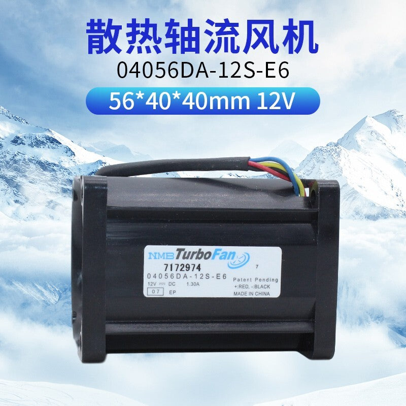 NMB 04056DA-12S-E6 4056 12V 1.3A 4CM high speed server cooling fan
