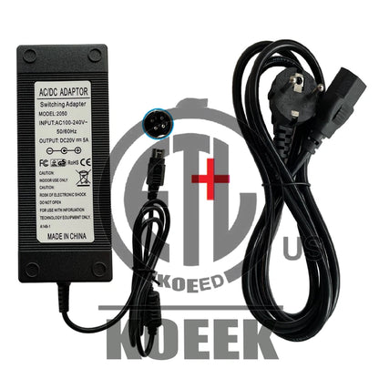 1PC For i Color Ultrasound Charger Adapter TWADP100 4pin 20V 5A Applicable