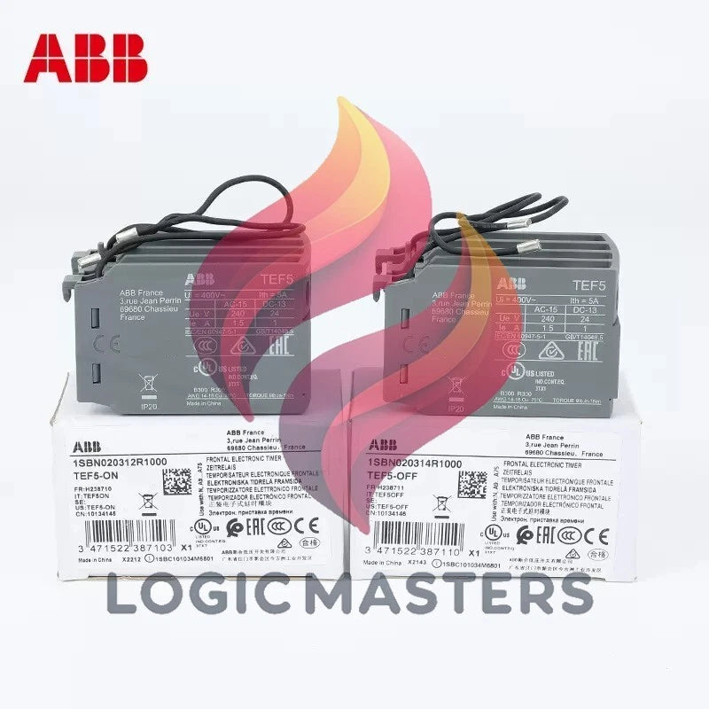 1/pieces ABB Power-on Delay Head TEF5-ON Contactor Timer Module