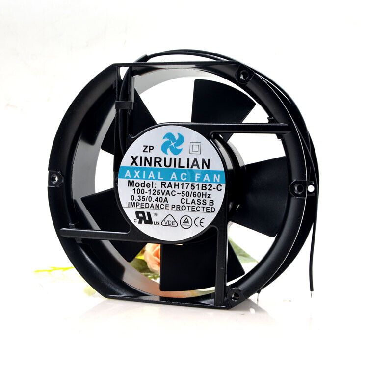 used XINRUILIAN RAH1751B2-C 100-125V 0.35/0.40A 17CM cooling fan - XINRUILIAN