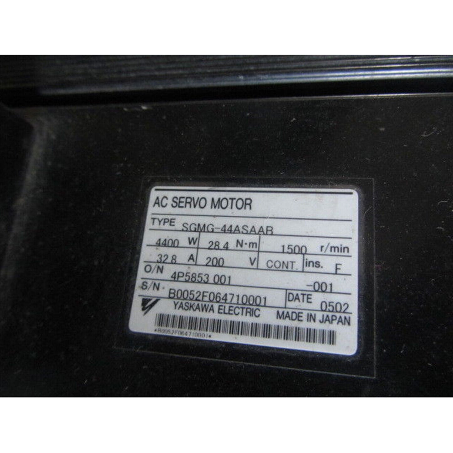 Yaskawa SGMG-44ASAAB Servo Motor - YASKAWA