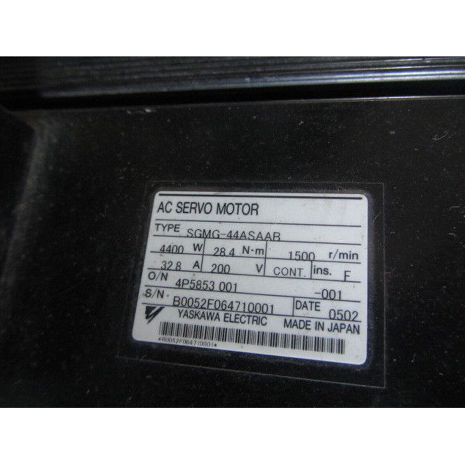 Yaskawa SGMG-44ASAAB Servo Motor - YASKAWA