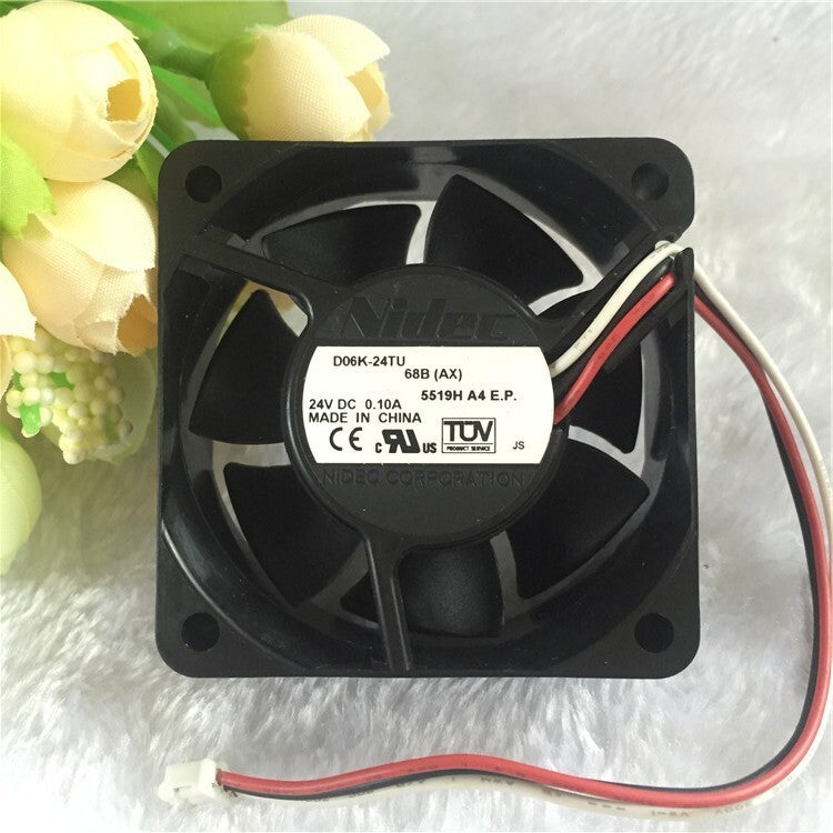 Nidec D06K-24TU 6025 DC24V 0.1A 6CM 3-Pin Inverter Cooling Fan