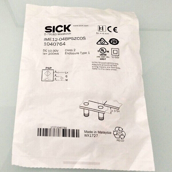 New SICK IME12-04BPSZC0S Proximity Switch Sensor - Spot Stock - SICK